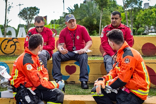 Bombeiros Voluntários de Caçador realizam treino visando o Mundial de Trauma